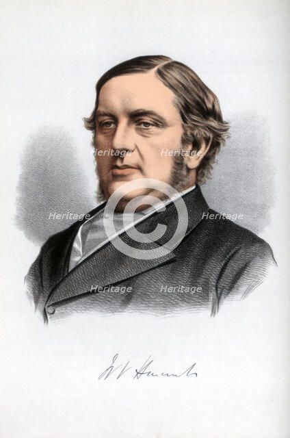 William Vernon Harcourt, British Liberal statesman, c1890.Artist: Cassell, Petter & Galpin