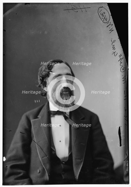 William Wallace Crapo, MC from MA, between 1870 and 1880. Creator: Unknown.