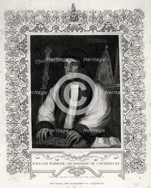 'William Warham, Archbishop of Canterbury', 19th century. Artist: WT Mote