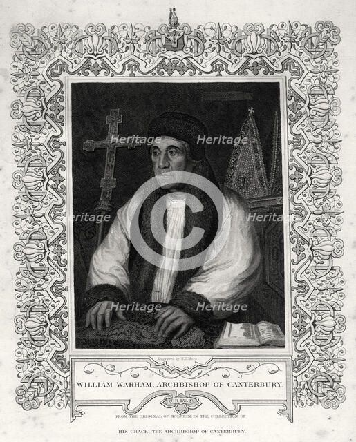 'William Warham, Archbishop of Canterbury', 19th century. Artist: WT Mote