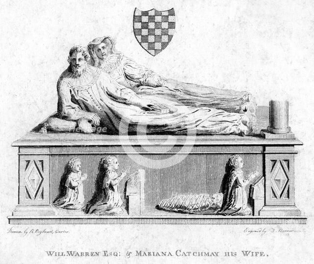 William Warren and his wife, Mariana Catchmay, 1788. Artist: Unknown