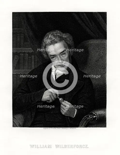 William Wilberforce, English anti-slavery campaigner, 19th century.Artist: E Scriven