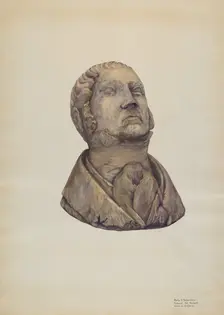William Wirt Figurehead, c. 1938. Creator: Molly Bodenstein