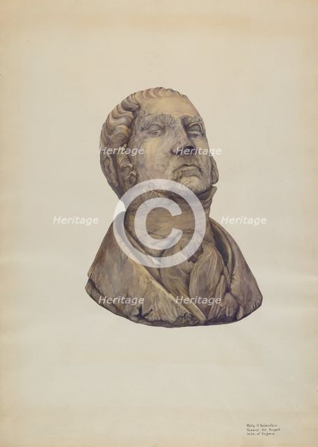 William Wirt Figurehead, c. 1938. Creator: Molly Bodenstein.