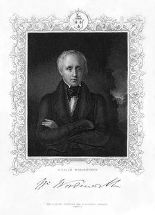 William Wordsworth, English romantic poet, 19th century. Creator: J Cochran