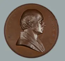 William Wyon R.A., Art Union of London medal, 1854. Creator: Leonard Charles Wyon