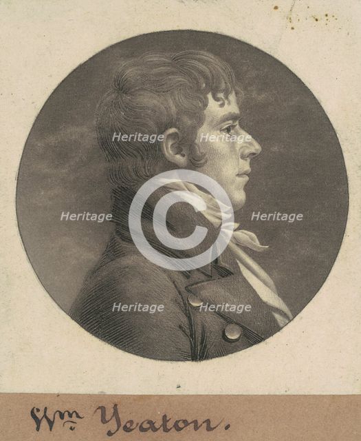 William Yeaton, 1807. Creator: Charles Balthazar Julien Févret de Saint-Mémin.