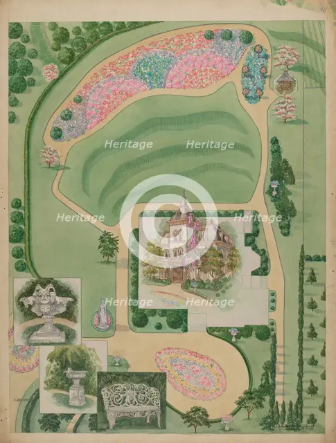 William A. Wheelock Estate, c. 1936. Creator: Tabea Hosier.