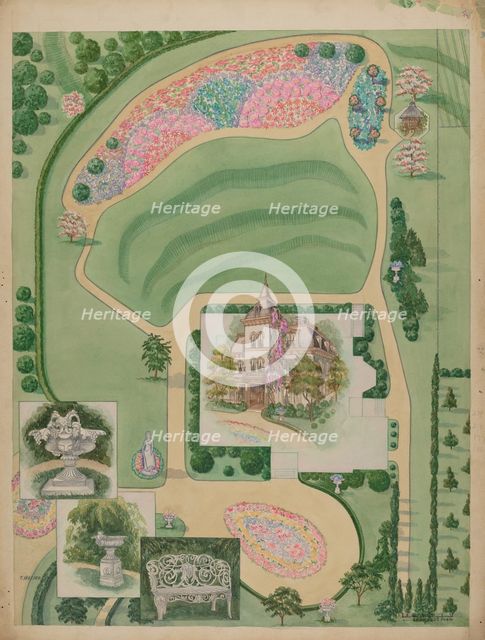 William A. Wheelock Estate, c. 1936. Creator: Tabea Hosier.