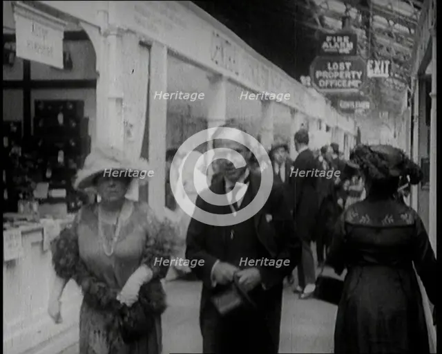 William Aitken, 1st Baron Beaverbrook, and His Wife, Gladys, Walking Together at the...London, 1922. Creator: British Pathe Ltd.