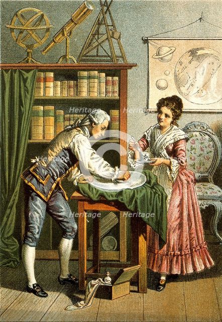 William and Caroline Herschel, pub. 1896. Creator: American School (19th Century).