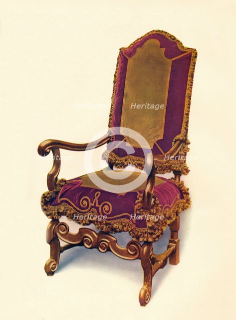 'William and Mary Armchair', 17th century, (1910). Artist: Unknown.