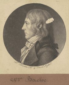William Bache, 1797. Creator: Charles Balthazar Julien Févret de Saint-Mémin
