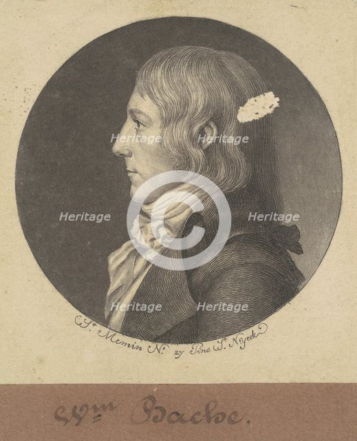 William Bache, 1797. Creator: Charles Balthazar Julien Févret de Saint-Mémin.