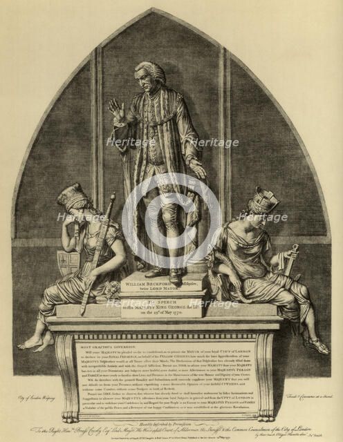 William Beckford and his speech to King George III, 1770 (1886). Artist: Unknown