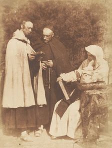 William Borthwick Johnstone, William Leighton Leitch and David Scott as "The Monks of K..., 1843-47. Creators: David Octavius Hill, Robert Adamson, Hill & Adamson