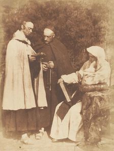 William Borthwick Johnstone, William Leighton Leitch and David Scott as "The Monks of K..., 1843-47. Creators: David Octavius Hill, Robert Adamson, Hill & Adamson