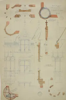 William Borden Esq. House, Chicago, Illinois, Detail, June 23, 1886. Creator: Richard Morris Hunt