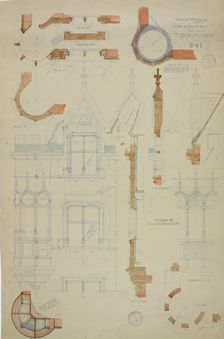 William Borden Esq. House, Chicago, Illinois, Detail, June 23, 1886. Creator: Richard Morris Hunt