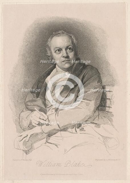 William Blake, 1808, published 1813. Creators: Thomas Phillips, Luigi Schiavonetti.