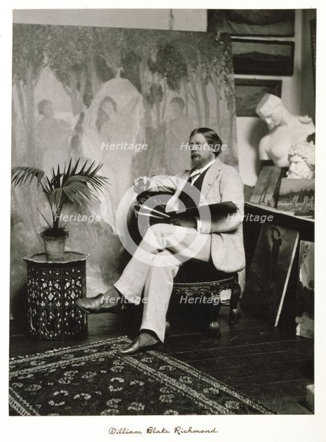 William Blake Richmond, RA, c1889-1891. Creator: Ralph W Robinson.