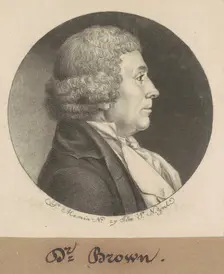 William Brown, 1798. Creator: Charles Balthazar Julien Févret de Saint-Mémin