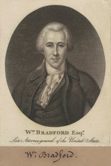 William Bradford, 1800. Creator: Charles Balthazar Julien Févret de Saint-Mémin