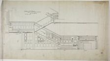 William Bunge House, Chicago, Illinois, Hall and Main Stairway Details, 1889/90. Creator: Treat & Foltz