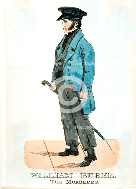 William Burke, Irish murderer and body snatcher. Artist: Unknown