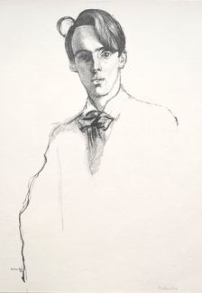 William Butler Yeats, 1898. Creator: William Rothenstein (British, 1872-1945)