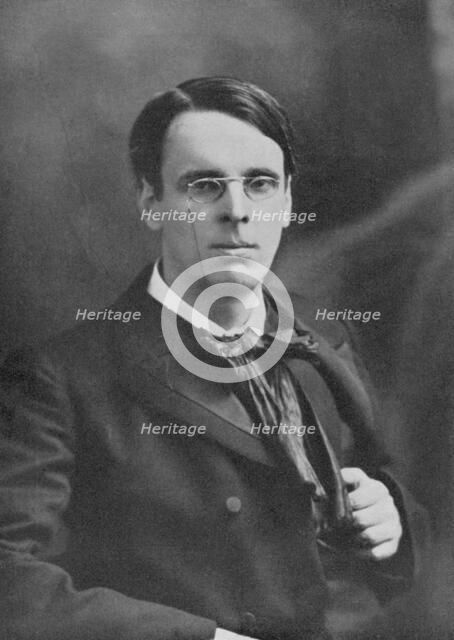 William Butler Yeats, Irish poet and playwright, c1900s. Artist: Unknown