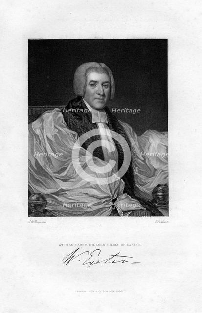 William Carey (1761-1834), English Protestant missionary, 1830.Artist: Dean