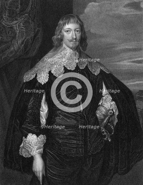 William Cavendish, 1st Duke of Newcastle-upon-Tyne (c1592-1676), 1825.Artist: TA Dean
