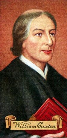 William Caxton, taken from a series of cigarette cards, 1935