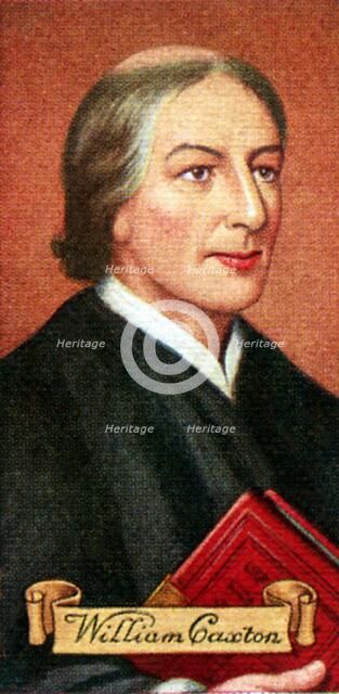 William Caxton, taken from a series of cigarette cards, 1935. Artist: Unknown