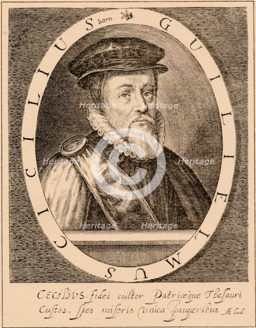 William Cecil, 1st Baron Burghley (1520-1598), English statesman, 1889. Artist: Unknown
