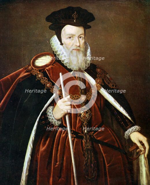 William Cecil, 1st Baron Burghley, 16th century (c1905). Artist: Unknown