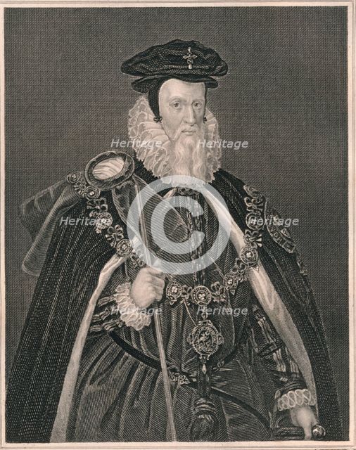 'William Cecil, Lord Burghley.', (early-mid 19th century).  Creator: Henry Thomas Ryall.