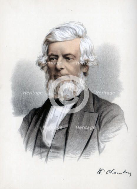 William Chambers of Glenormiston, Scottish publisher and politician, c1890.Artist: Cassell, Petter & Galpin