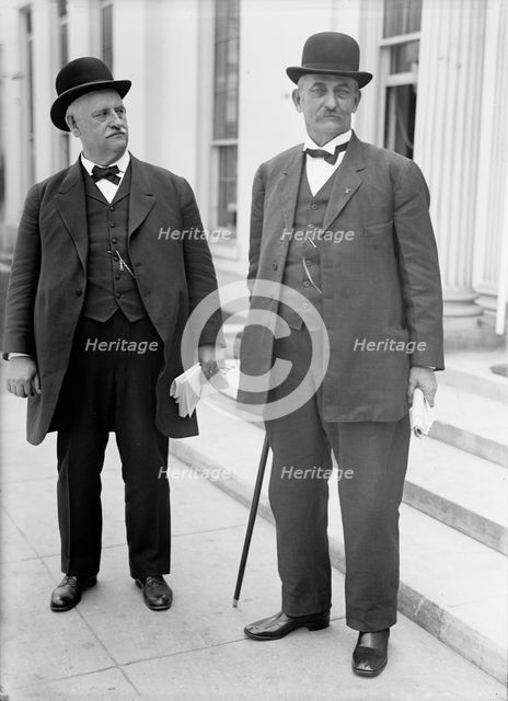 William Charles Adamson, Rep. from Georgia, with Simms of Tennessee, 1913.  Creator: Harris & Ewing.