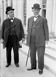 William Charles Adamson, Rep. from Georgia, with Simms of Tennessee, 1913. Creator: Harris & Ewing