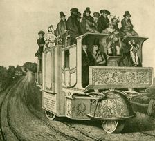 William Church's Steam Road Carriage Running Between London and Birmingham 1930. Creator: Josiah Allen