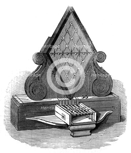 William Cooke and Charles Wheatstone's five-needle telegraph, patented 1837, (19th century). Creator: Unknown.