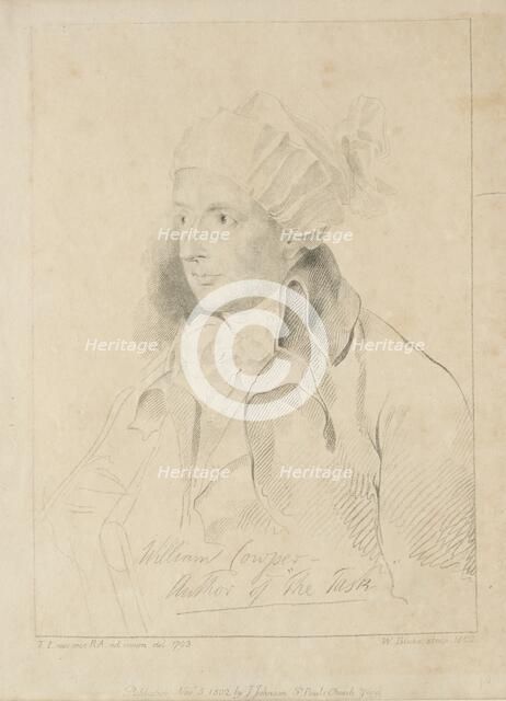 William Cowper, 1802. Creator: William Blake (British, 1757-1827).