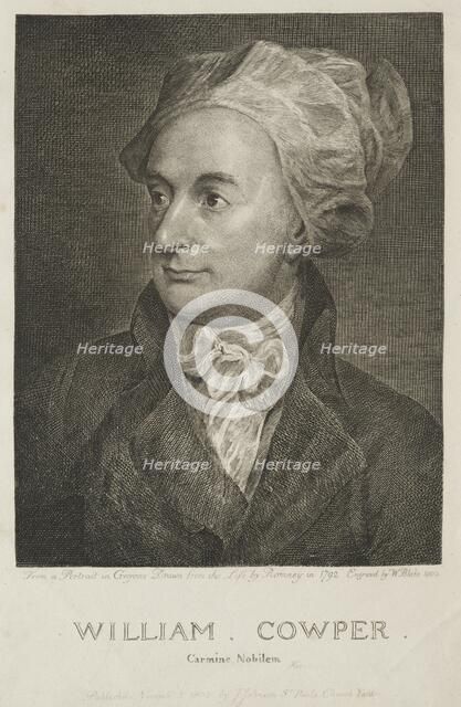 William Cowper, 1802. Creator: William Blake (British, 1757-1827).
