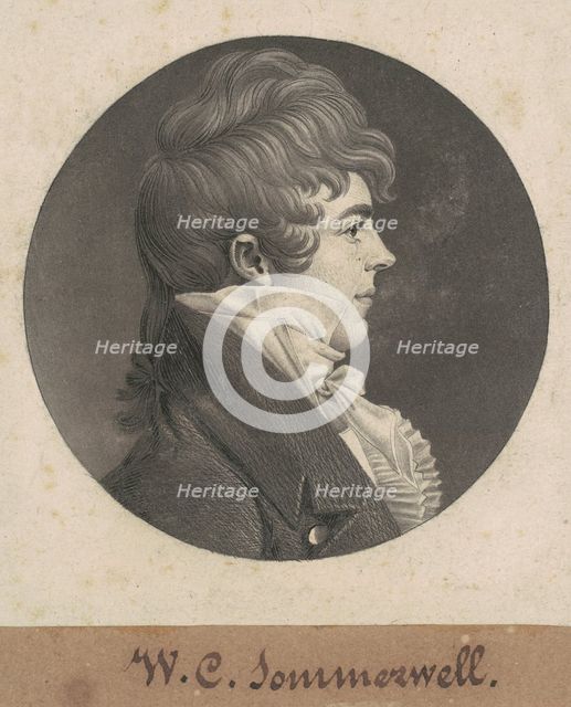 William Clarke Sommerville, 1808. Creator: Charles Balthazar Julien Févret de Saint-Mémin.