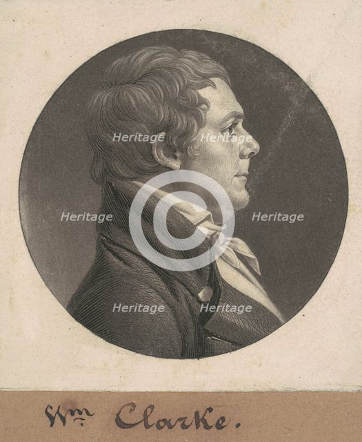 William Clark, 1807. Creator: Charles Balthazar Julien Févret de Saint-Mémin.