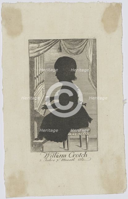 William Crotch (1775-1847) as Child, ca 1778. Creator: Anonymous.