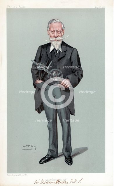 William Crookes, British physicist and chemist, 1903. Creator: Sir Leslie Matthew Ward.