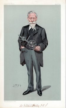 William Crookes, British physicist and chemist, 1903. Creator: Sir Leslie Matthew Ward